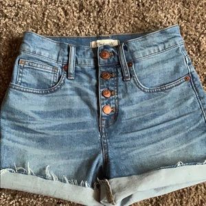 Madewell high waisted shorts